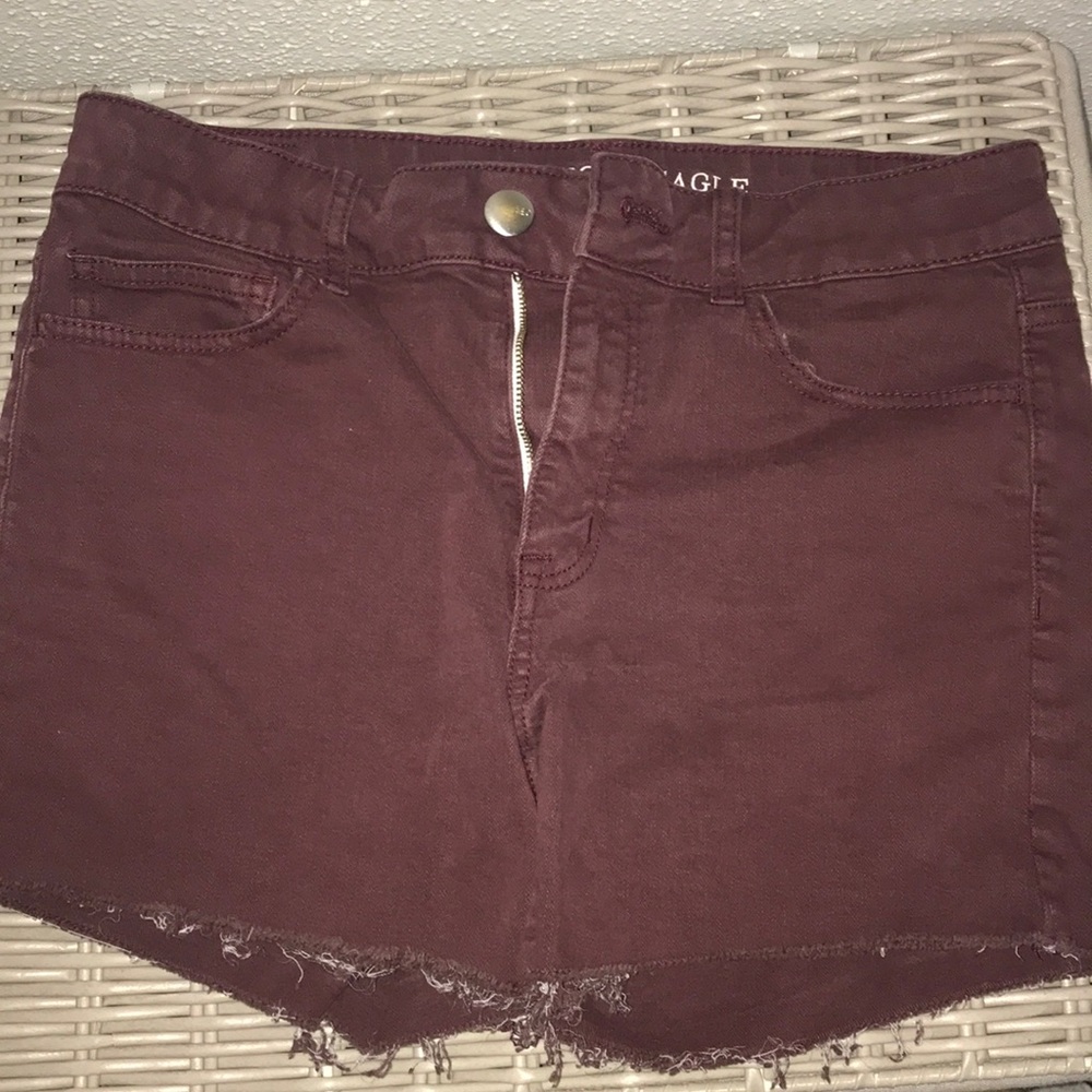Maroon American Eagle Shorts